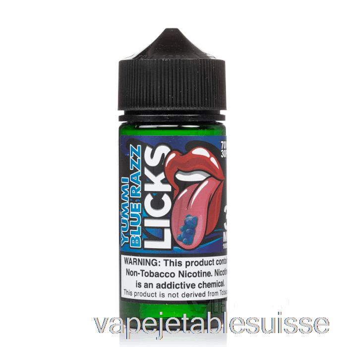 Vape Suisse Yummi Framboise Bleue - Licks Roll Upz - 100ml 3mg